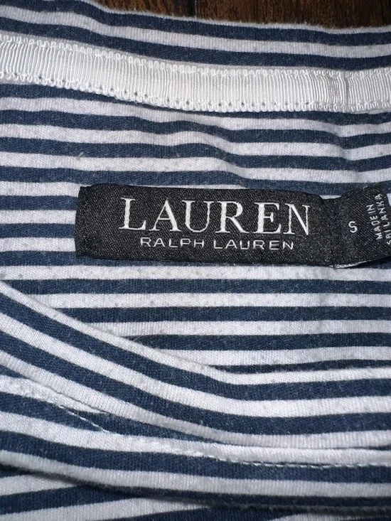 Ralph Lauren Navy and White Striped nightgown - Picture 2 of 4